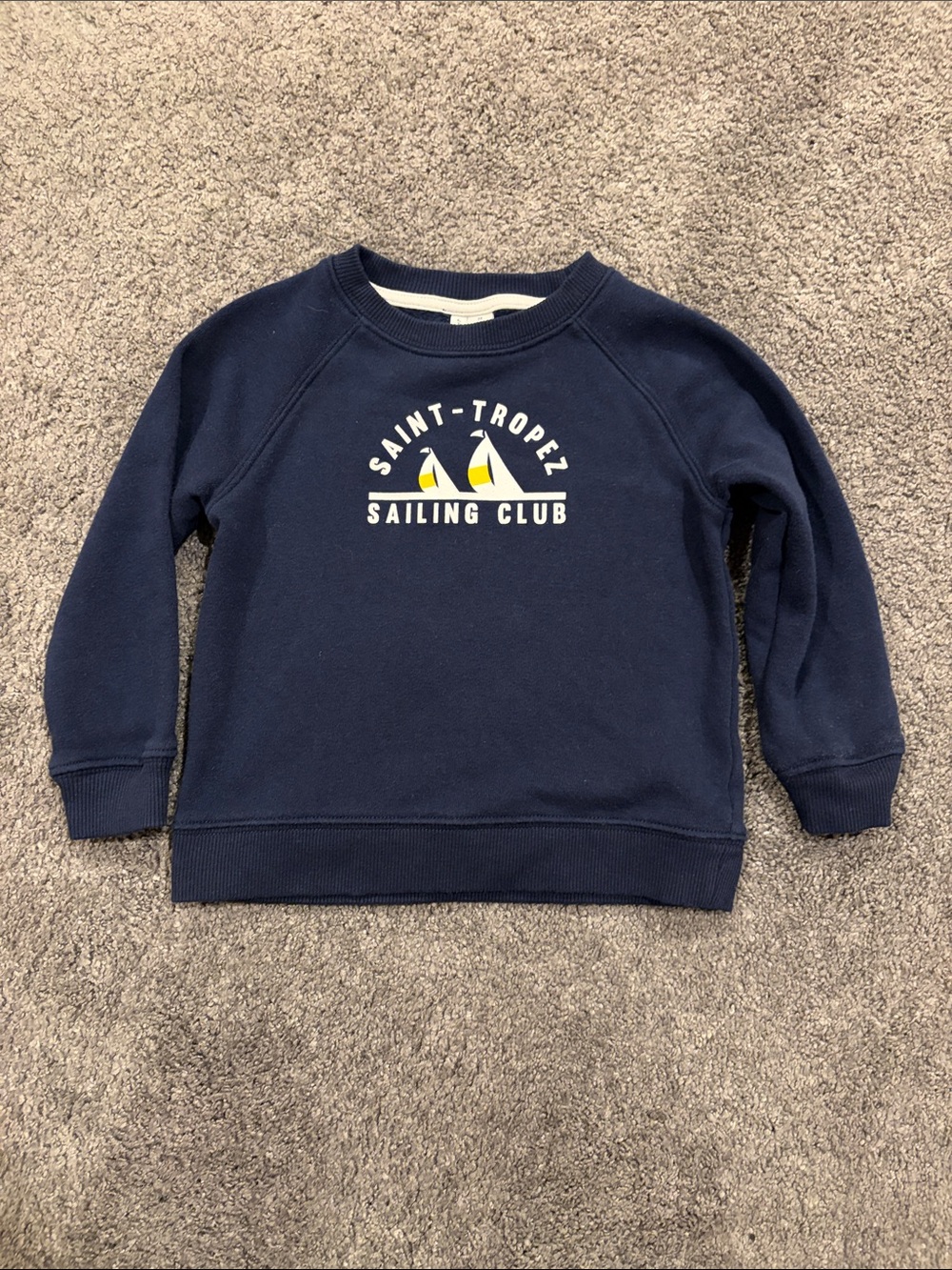 Kids Navy 'Saint-Tropez Sailing Club' Crewneck Sweatshirt by Janie and Jack